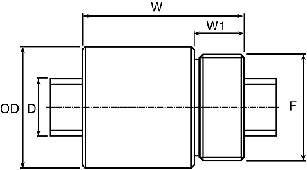 Ewellix Makers in Motion 圆柱形螺母, 总长20mm, 导向柱长2mm, 外径16.5mm, 适合6mm轴直径,SH 6 x 2 R