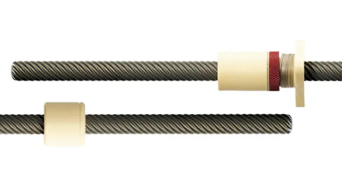 Igus 丝杆, 6.35mm轴直径, 300mm轴长, 2.54mm导程, DST-LS-6.35x2.54-R-300-ES