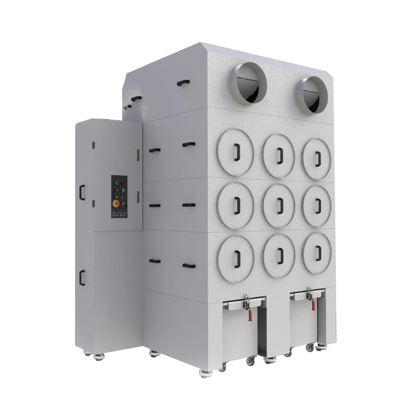 优顺益 USONIC，侧抽式滤心集尘设备 | U-2000A 空压自动逆洗清洁系统