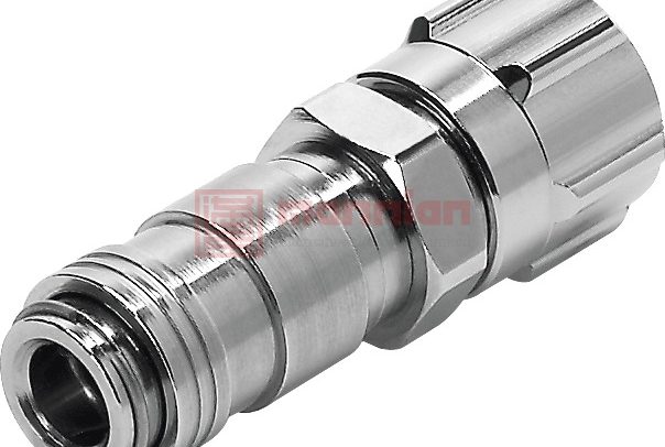 Festo 气动快速接头, KD2- ck – 4系列, 螺母连接, 黄铜制, 12mm管接口