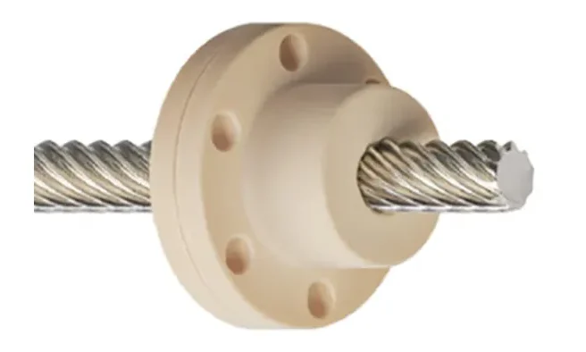 Igus 法兰圆形螺母, 25mm导向柱, 适合14mm轴直径, 35mm总体长度, 法兰圆形螺母，DST-JFRM-2835DS14x25