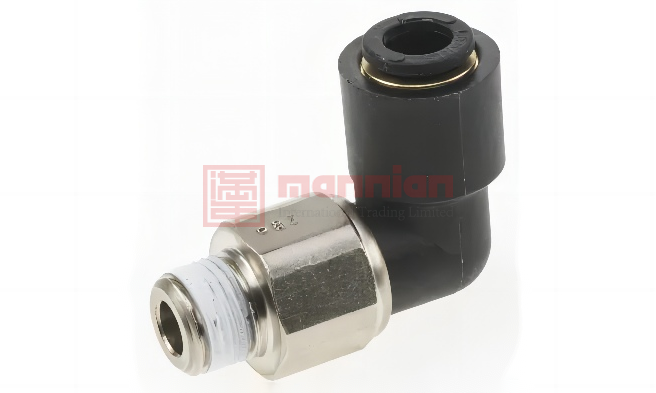 Legris 乐可利 ，玻璃增强尼龙螺纹弯头 旋转气管接头, R 1/8 公转推入式 6 mm, LF3000, 3159 06 10