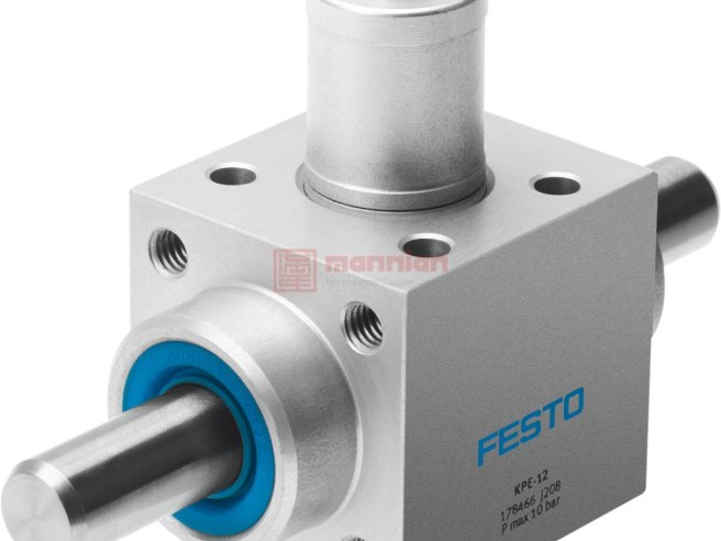 Festo ，费斯托， 夹具, 夹紧件, M10螺纹, 最大操作压力10 bar, 55мм管1外径, 25мм管2外径，KPE-25