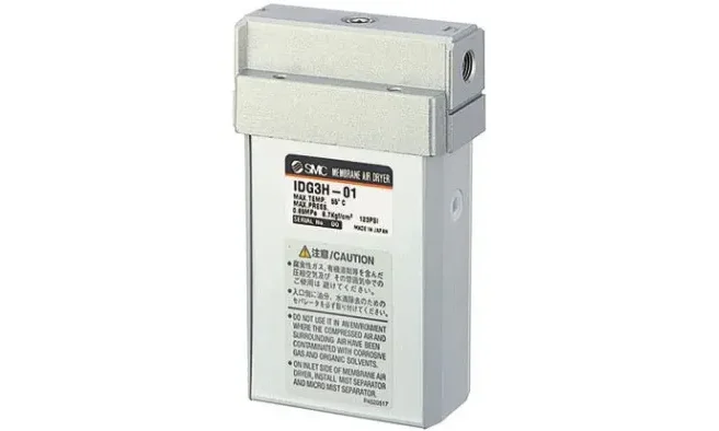 SMC 压缩空气干燥器, IDG系列, 膜片干燥器, 最大工作压力0.85Mpa, -5 → +55°C,IDG5-F01