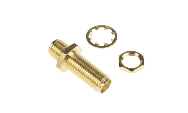 Amphenol RF 射频转接器, SMA母转SMA母, 50Ω阻抗, 直向, SMA7471B1-3GT50G-50