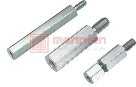 Wurth Elektronik M5六角钢隔离柱, 外螺纹/内螺纹, 60mm总长, 10mm螺柱, 8mm六角对边, 971600581