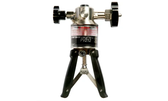 Druck, 手动液压压力泵, 最大压力700bar, 最小压力0bar, 1/4 BSP， 3/8 BSP压力连接,PV212-HP-700-4018 