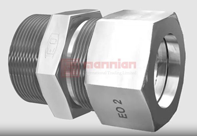 Parker派克， 液压接头异径接头, EO系列, 钢制，RI1/4EDX1/2CF