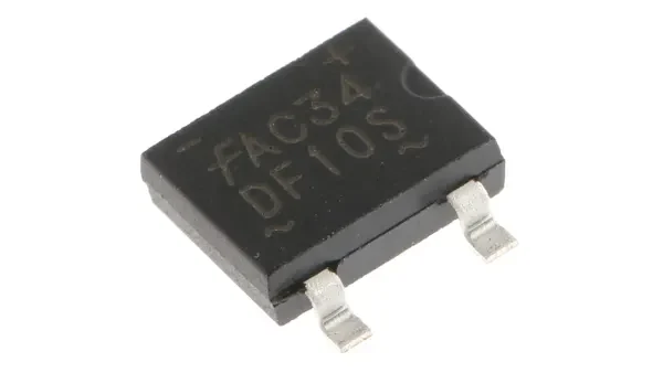 onsemi 单相整流桥, 1.5A, 600V, 4引脚, SDIP, DF06S