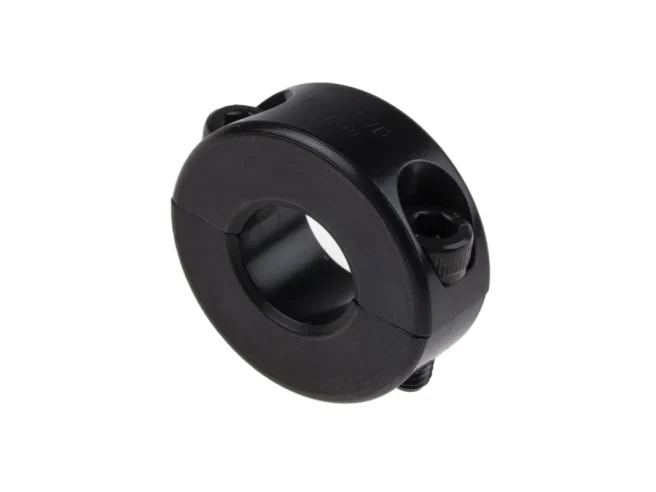 Ruland 轴环, 15mm轴直径, 两件, 夹紧螺丝, 黑色氧化, 碳钢, 34mm外径, 13mm宽度，MSP-15-F