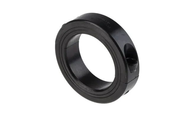 Ruland 轴环, 40mm轴直径, 两件, 夹紧螺丝, 黑色氧化, 碳钢, 60mm外径, 15mm宽度，MSP-40-F