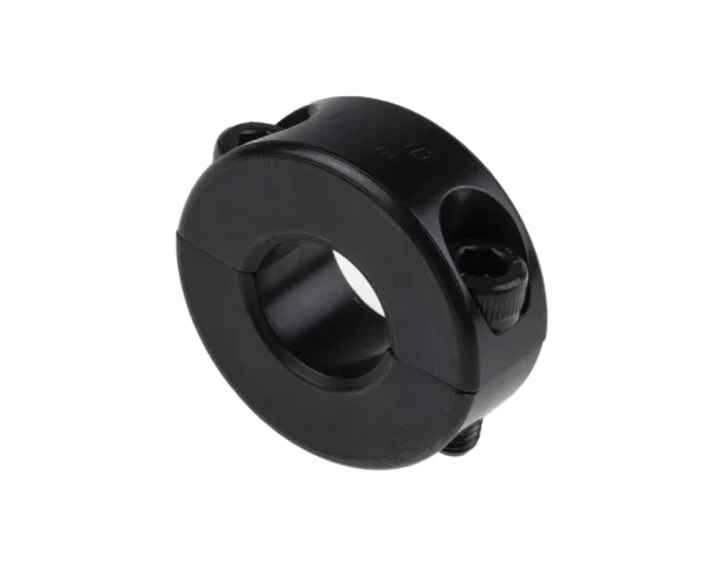 Ruland 轴环, 15mm轴直径, 两件, 夹紧螺丝, 黑色氧化, 碳钢, 34mm外径, 13mm宽度，MSP-15-F