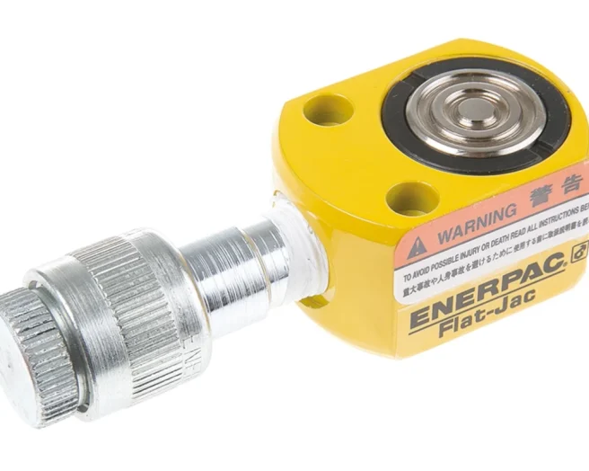 Enerpac 5t液压千斤顶, 单作用, 4cm³油容量, 6mm行程, 32mm关闭高度, 38mm伸展高度, 1kg重, RSM50