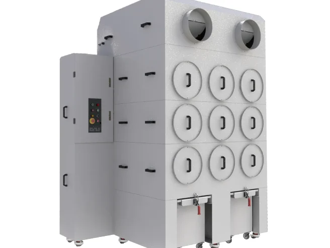 优顺益 USONIC,侧抽式滤心集尘设备 | U-2000A 空压自动逆洗清洁系统