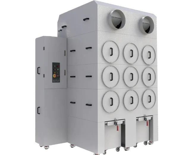 优顺益 USONIC,侧抽式滤心集尘设备 | U-2000A 空压自动逆洗清洁系统